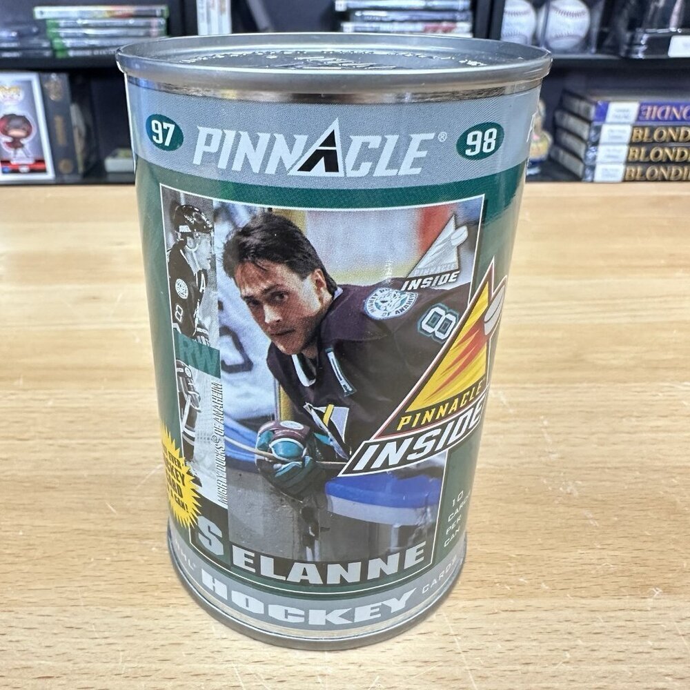 1997-98 Pinnacle Inside Hockey Factory Sealed Can #19 Teemu Selanne
